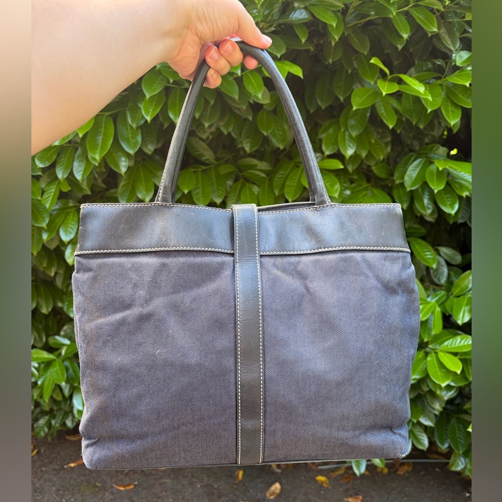Chanel Turn lock tote bag denim executive work - Picture 3 of 12
